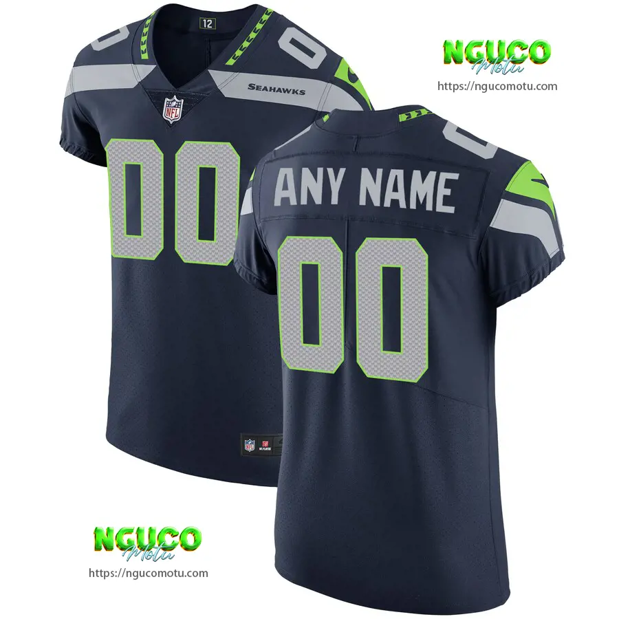  seattle seahawks navy vapor untouchable custom elite jersey